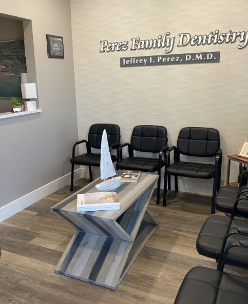 Reception area at Perez Family Dentistry in Marco Island
