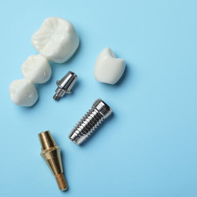 assorted dental implant parts 