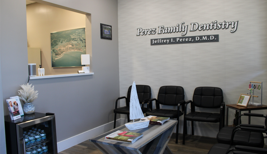 Reception area at Perez Family Dentistry